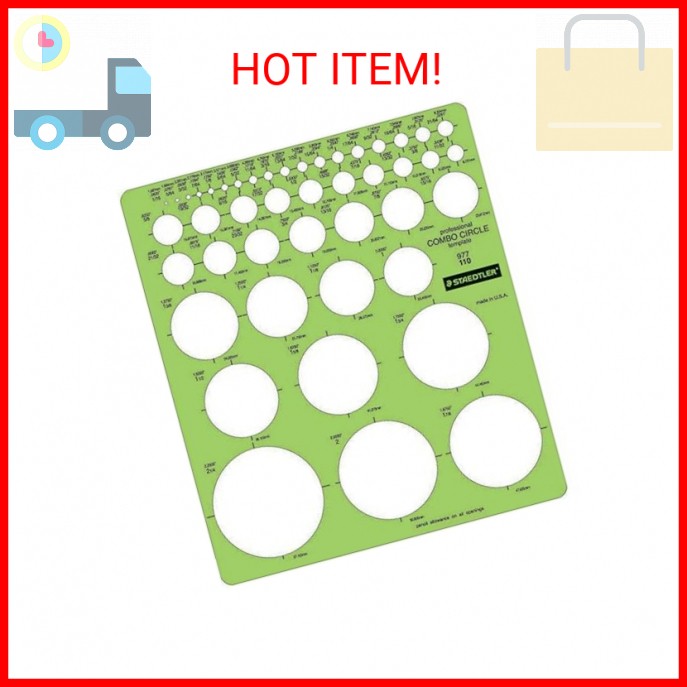 Staedtler Combo Circle Template 977 110