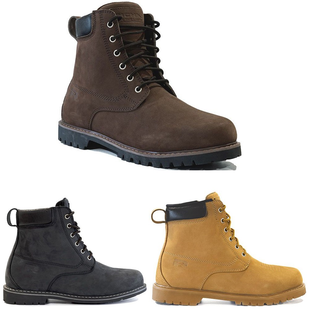 Richa Calgary CE Armoured Classic Leather Waterproof Motorcycle Boots
