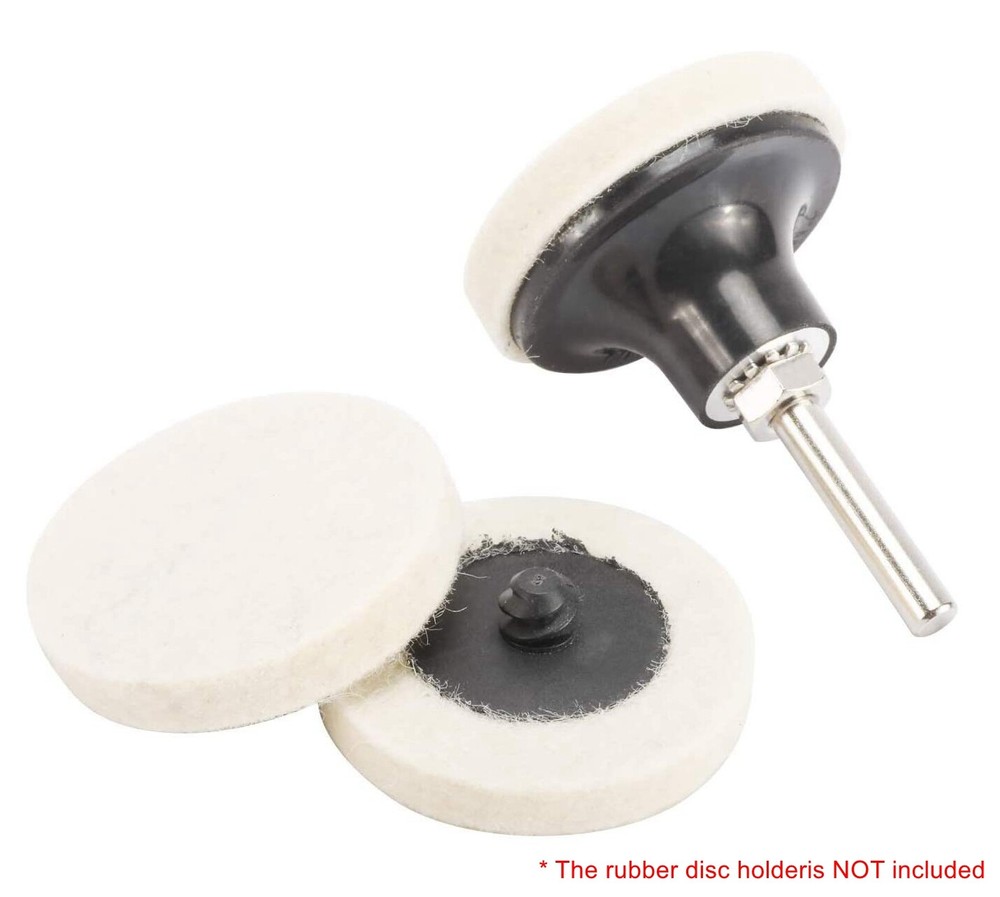 20Pcs 3In Sanding Disc Felt Quick Change Wool Buffing Pad Sanding Disc R-Type