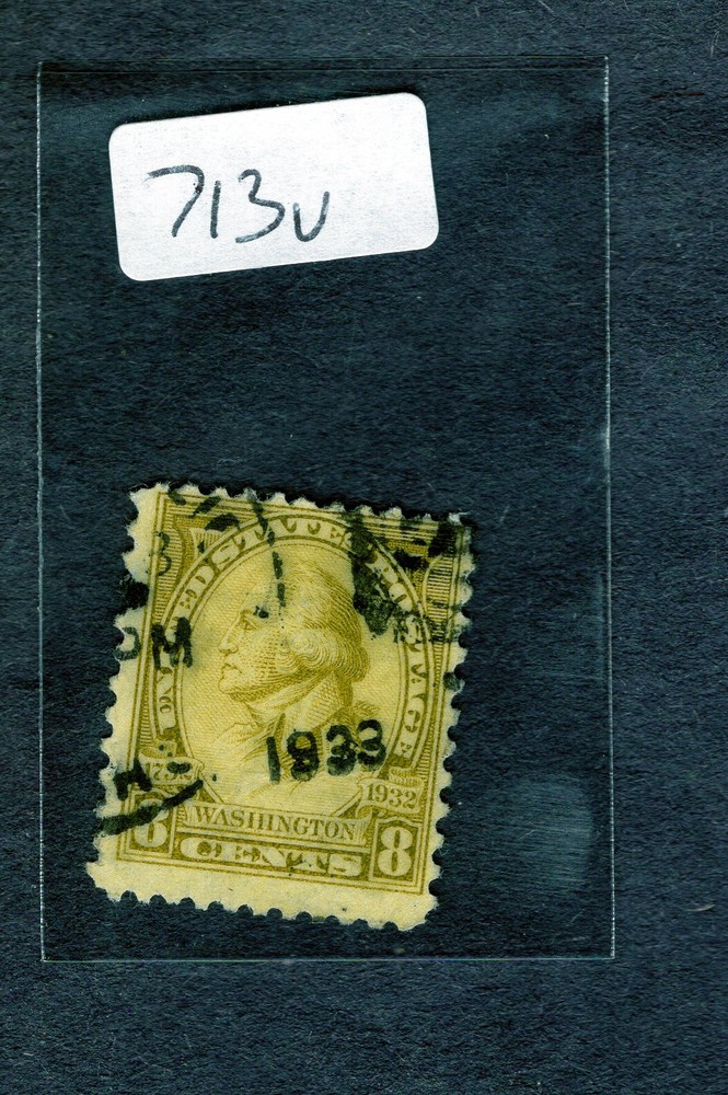 1932 Stamp #713 Washington at 66 Used