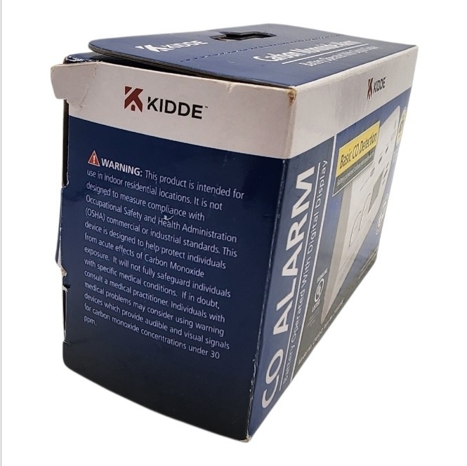 Kidde Carbon Monoxide Alarm Battery Powered Digital Display C3010D