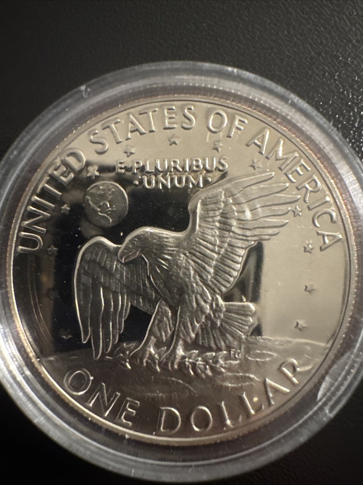 1977 S Deep Cameo Gem Proof Eisenhower Ike Dollar CN-Clad-Capsule