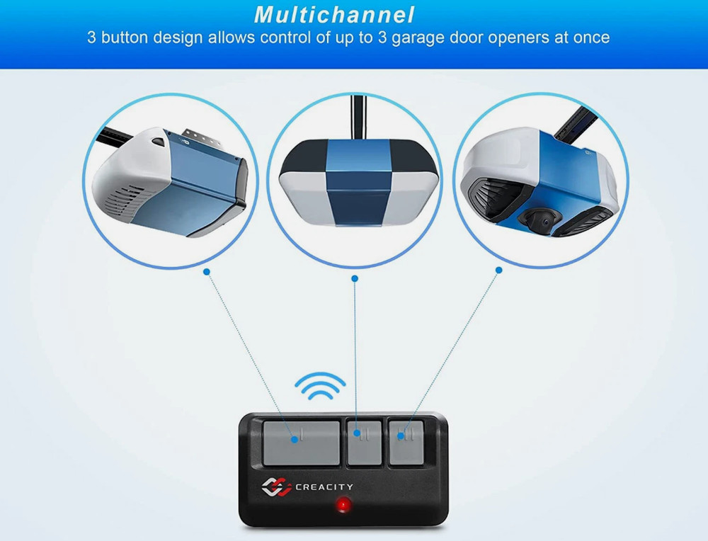 4PCS Remotes for 893MAX Liftmaster Visor 5color learning Button