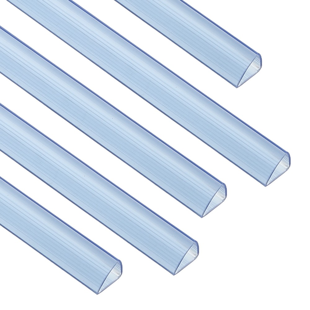 10Pcs 13x15mm Binding Bars, 120 Sheets Capacity, Transparent Blue
