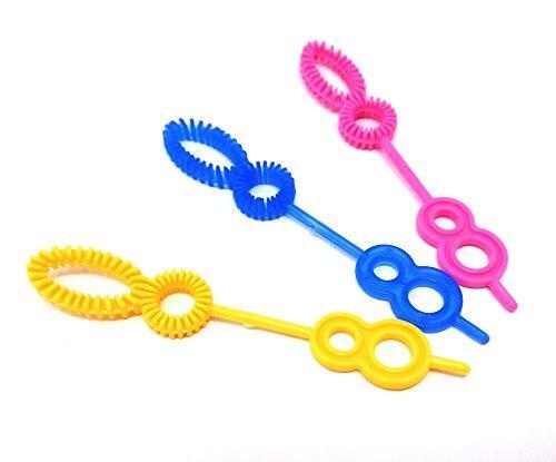 HONBAY 50pcs Colorful Multihole Bubble Wands