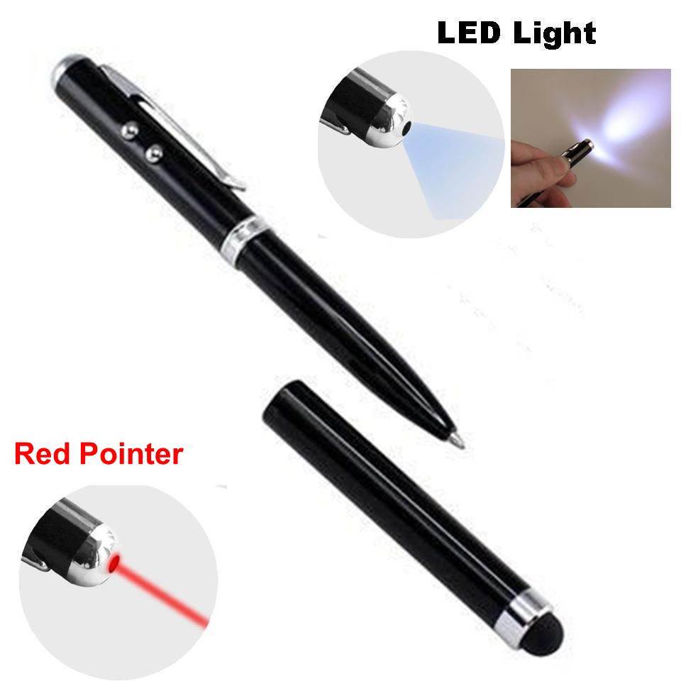 5X 4-in-1 Ballpoint Pen + Stylus + Pointer + LED For iPad iPhone iPod Tablet PC