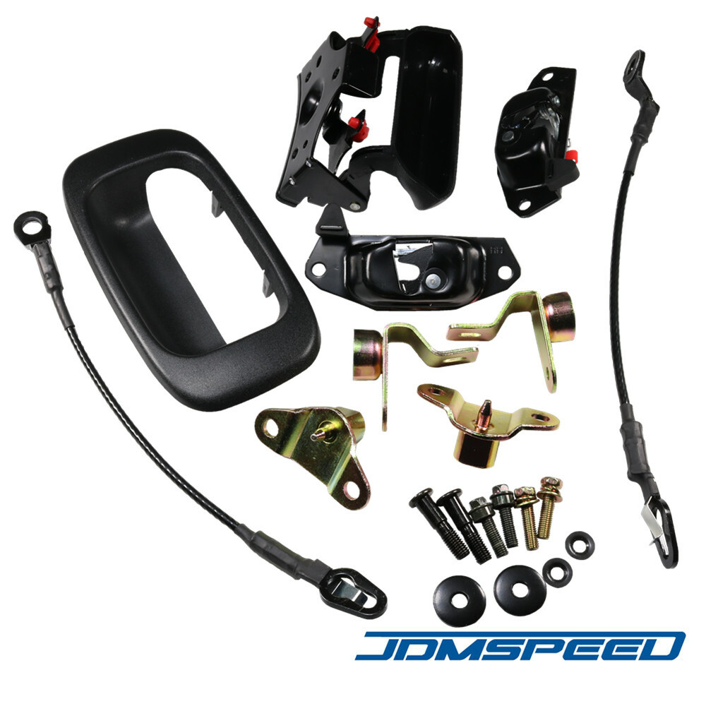 Rear Tailgate Latch Lock Handle Bezel Cable Kits for Chevy Avalanche Silverado