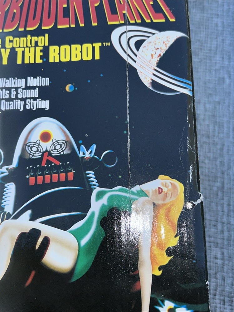Trendmasters Forbidden Planet Remote Control Robby the Robot 1999 DAMAGED BOX