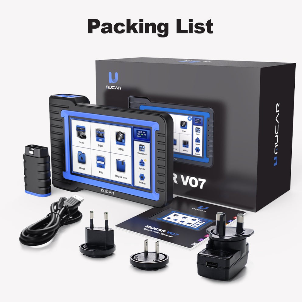 MUCAR VO7+TPMS Reset Tool ECU Coding OBD2 Scanner Bidirectional Diagnostic Tool