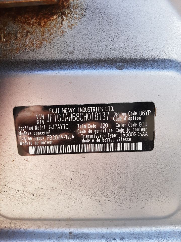 IMPREZA 2012 Headrest 928025