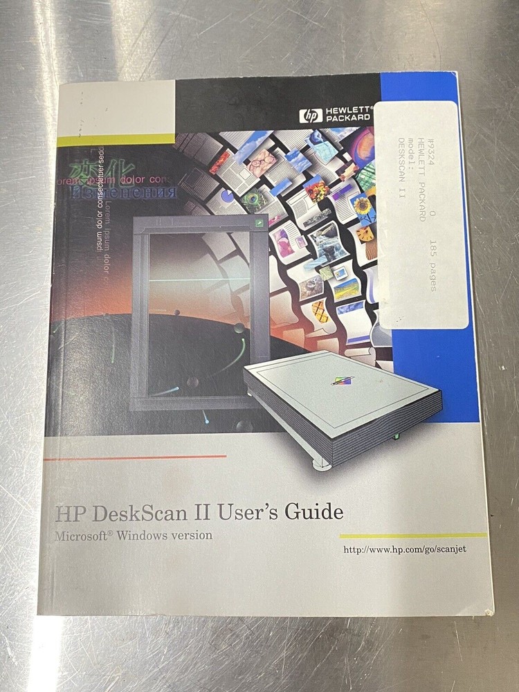 Hewlett Packard HP Deskscan II 2 Microsoft - Users Guide / Instruction Manual