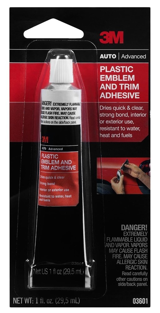 Clear Plastic Trim Adhesive Glue