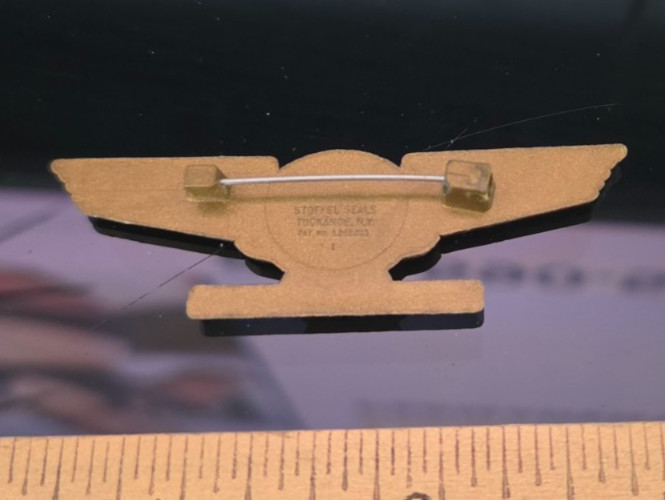 VINTAGE FRONTIER AIRLINE WINGS LAPEL PIN