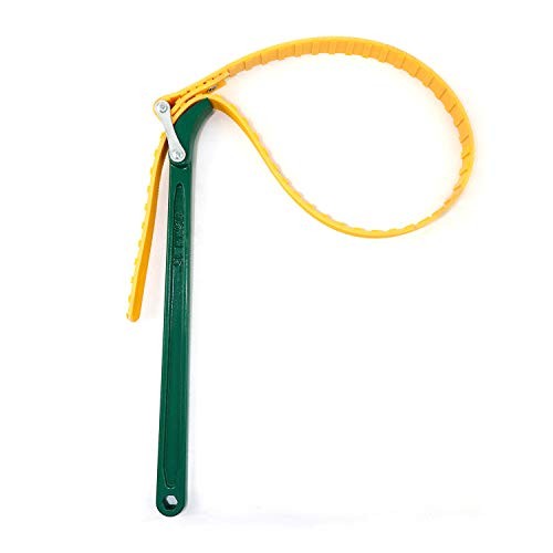 15" Belt Strap Wrench, Multi-Purpose Adjustable Strap Oil Filter 15" (1 pack)