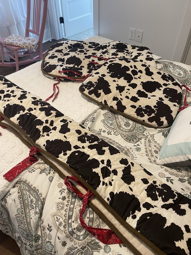 carousel Designs Cow Print Rocker Cover And Rail Protector