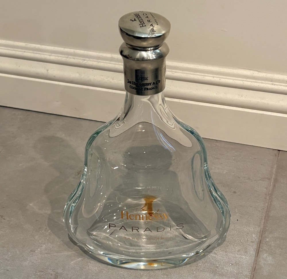 Hennessy Paradis Rare Cognac empty bottle golden packaging display box *READ