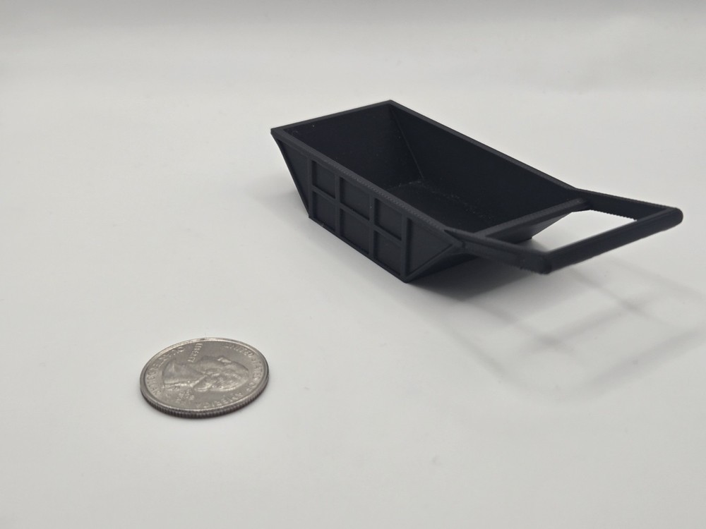 1/64 Scale 12 Cubic Yard Bedding Box in Black