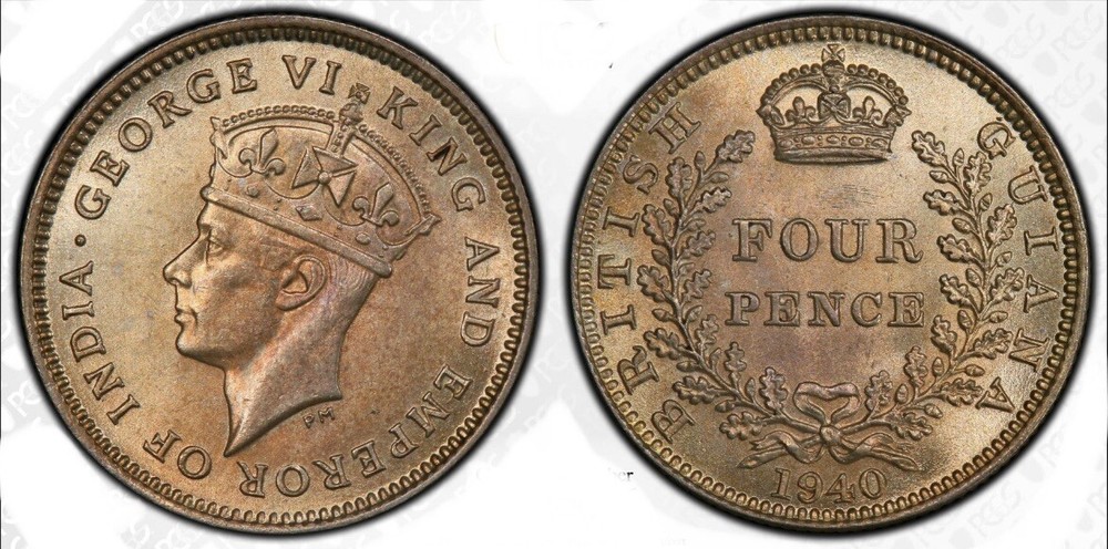 British Guiana Fourpence 1940
