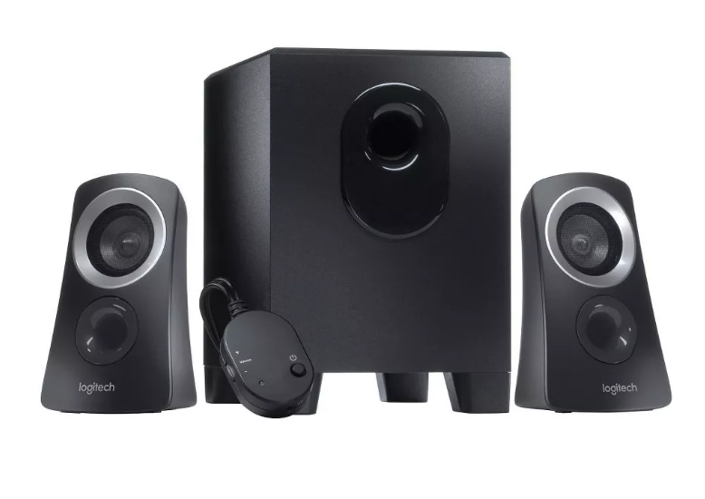 Logitech Z313 50W Compact Satellite Speaker & Subwoofer System audio computer