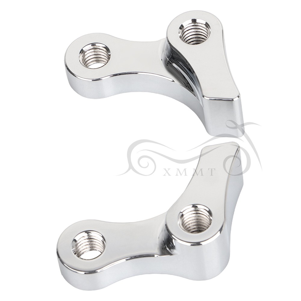 Chrome 1" Adjustable Lowering Kit For Harley Dyna Super Glide FXD Custom FXDC