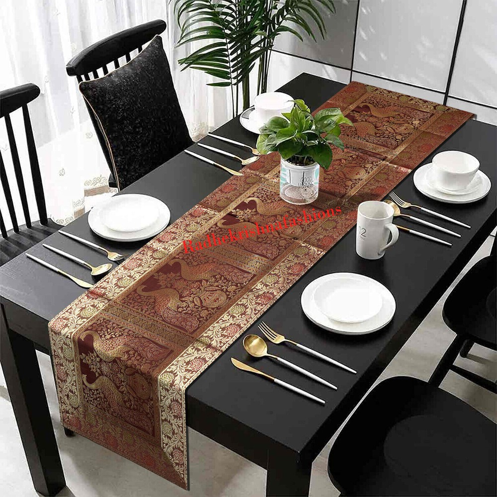 Silk Table Runner Cookware Dining & Bar Table war Decoration 16 X 60 Inches