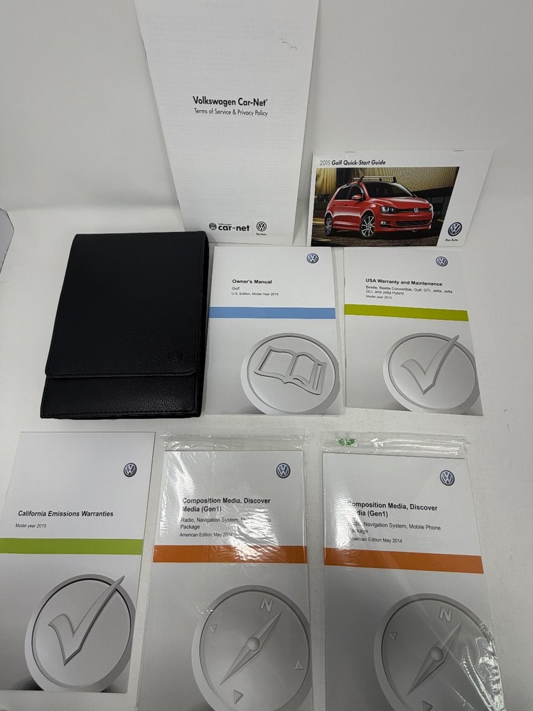 2015 Volkswagen Golf Owners Manual OEM Set