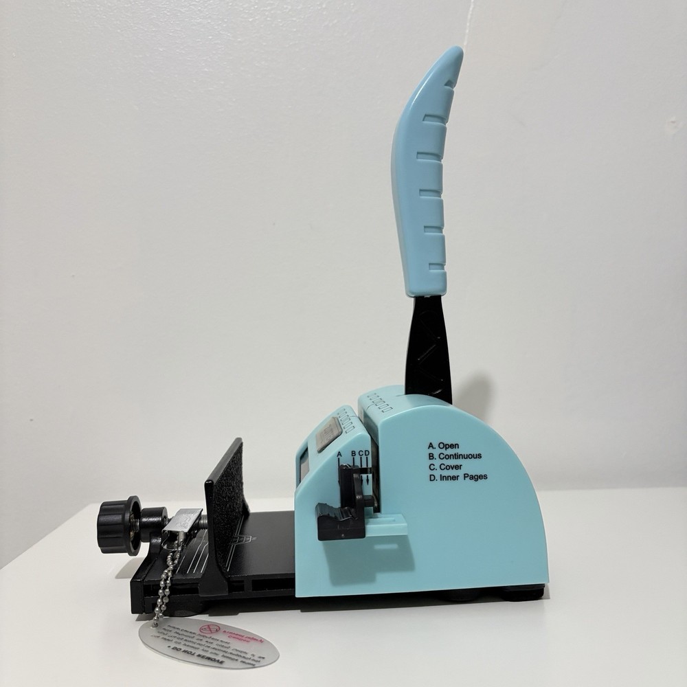 Zutter Innovative Products Turquoise Blue Bind-It-All Binding Machine Scrapbook