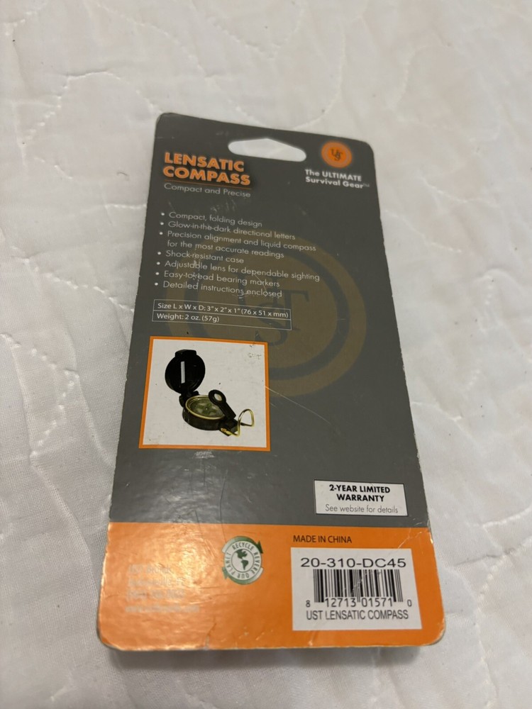 UTS Engineer Lensatic Compass Navigation Compact and Precise