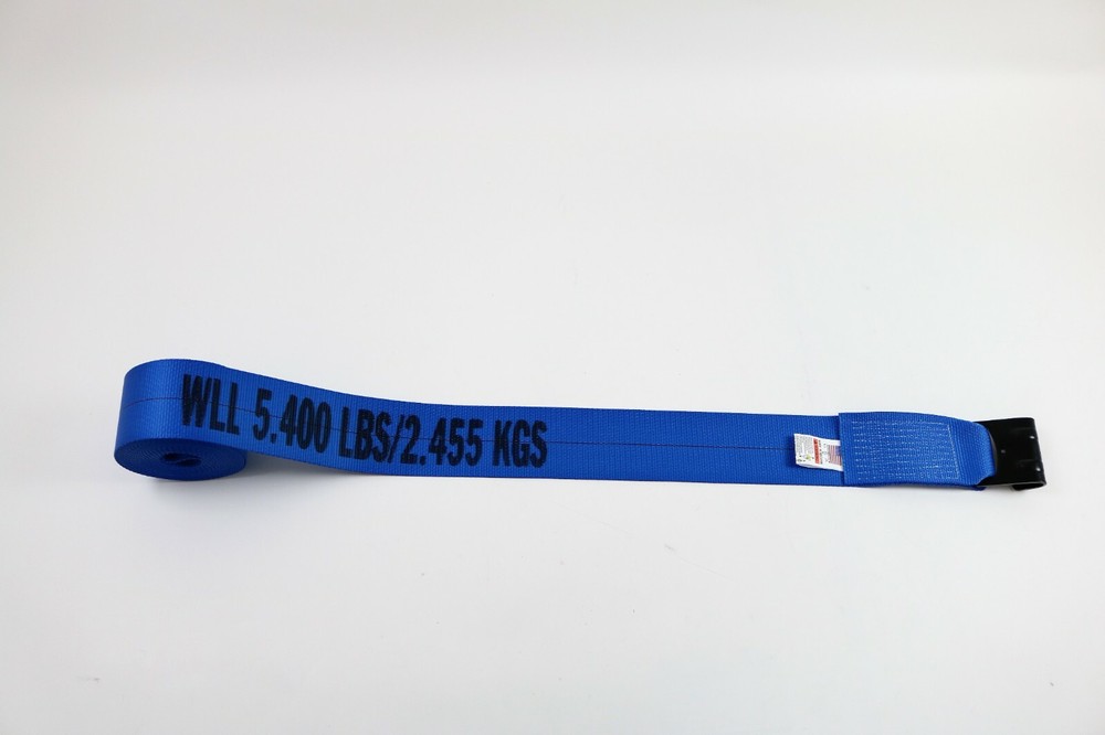 10 Pack 4" x 30' Winch Strap with Flat Hook - 5400 lbs WLL Flatbed Tie Down
