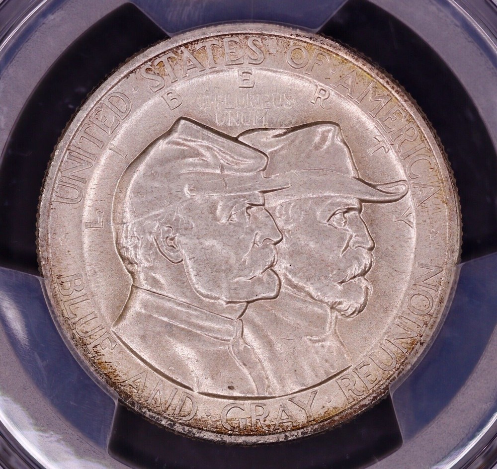 1936 Gettysburg Commemorative Silver Half Dollar PCGS MS66 CAC - PQ Original