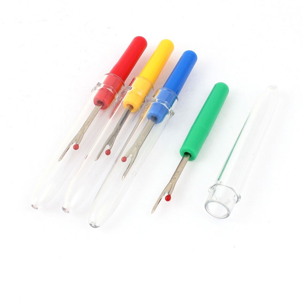 Plastic Handle Craft Thread Cutter Seam Stitch Unpicker Sewing Tool 4Pcs