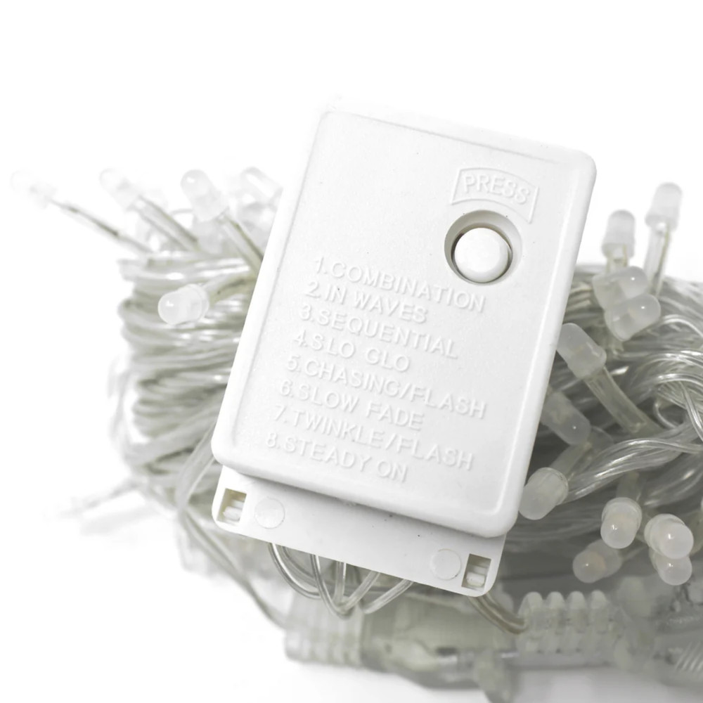 Elegani 3-Pack 100 LED Matte Blue String Lights 32ft