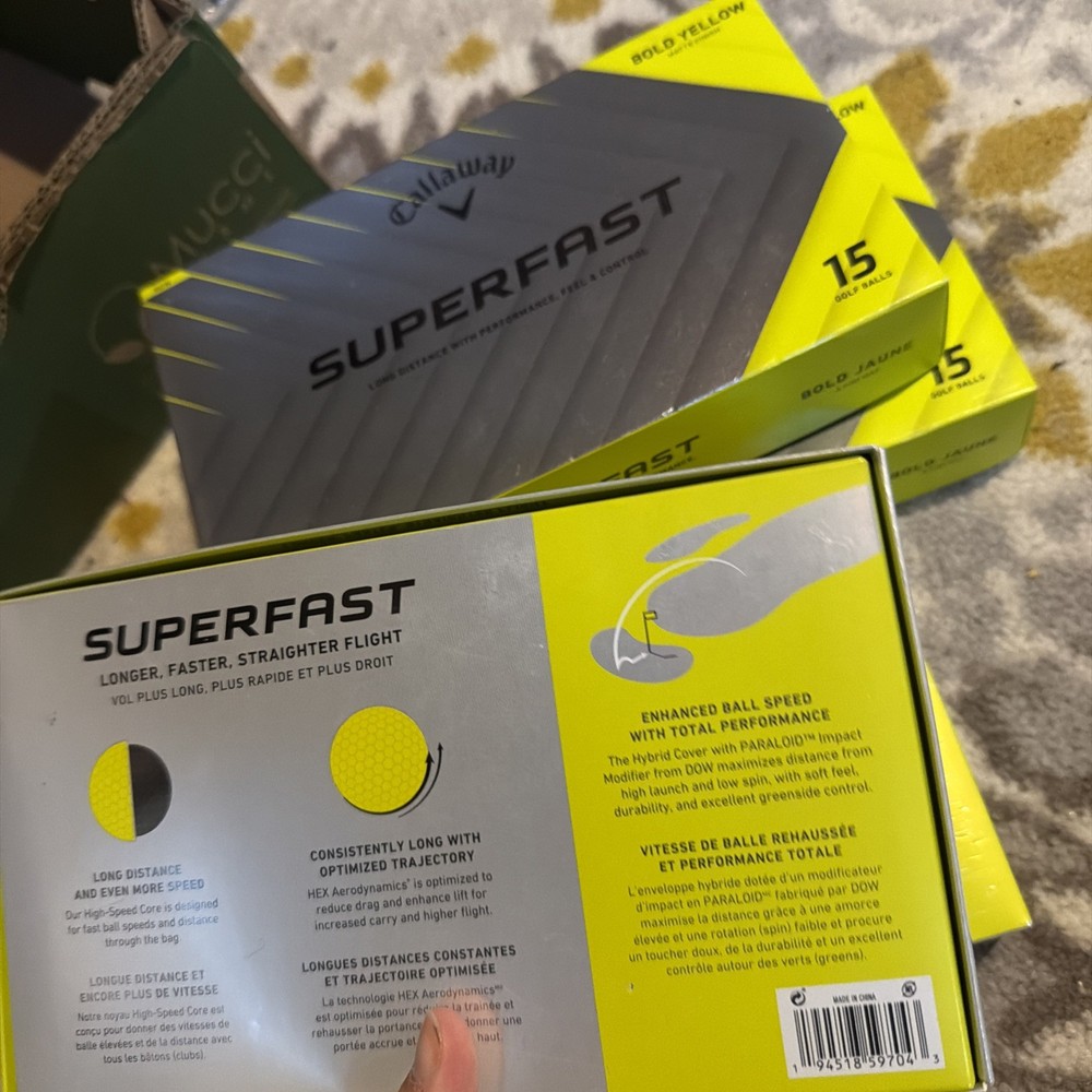 Callaway Superfast Bold Yellow 15-Pack Golf Balls