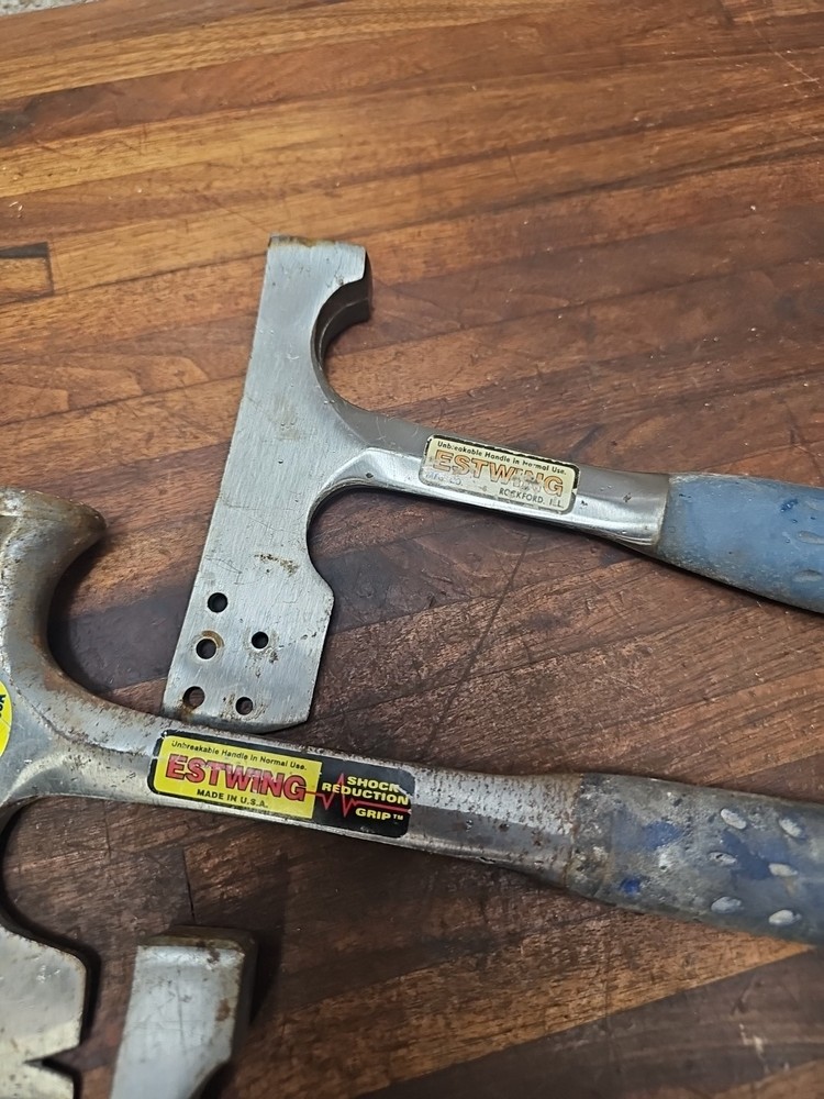 D22- 2 ESTWING Hatchets & Mason Hammer USA