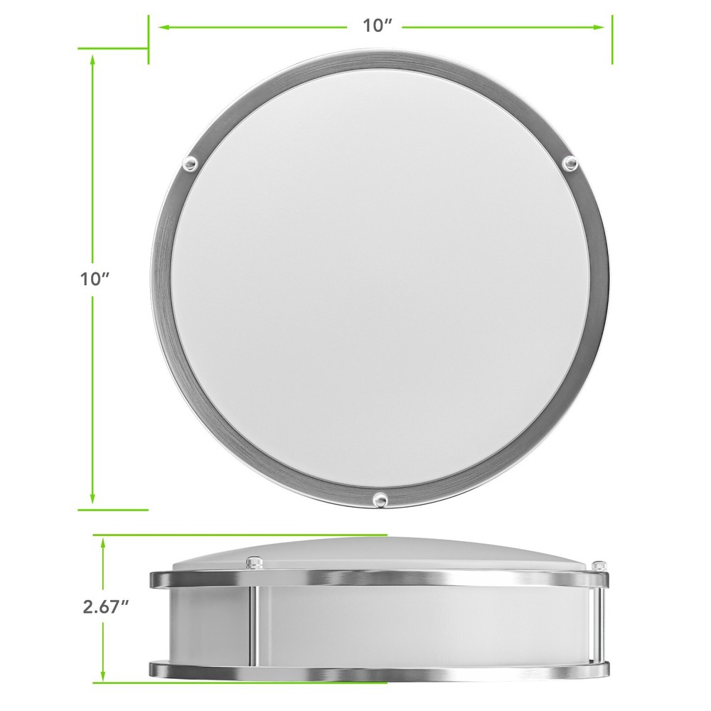 10 Inch RV Dinette Table Low-Profile Ceiling Light Replacement Multi-Color 3000K