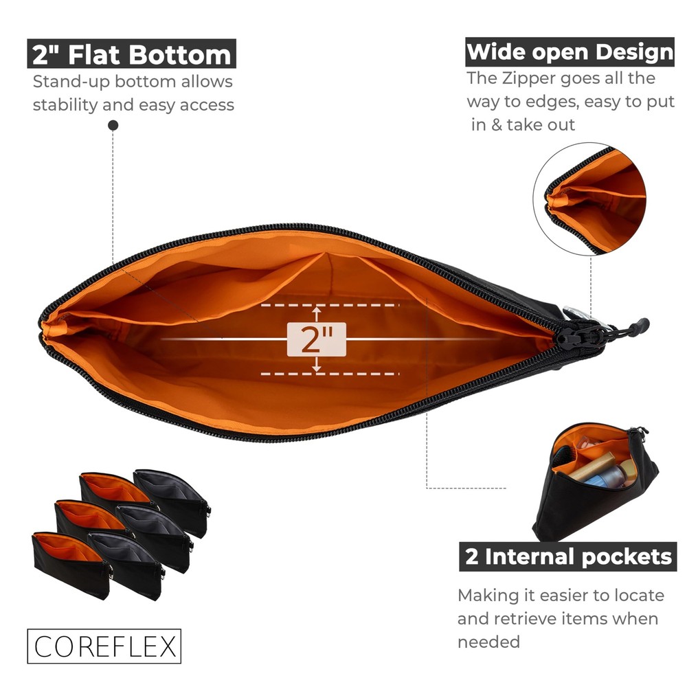 COREFLEX Premium Tool Pouch Zipper Bag, Small Tool Bag, Multipurpose Storage ...