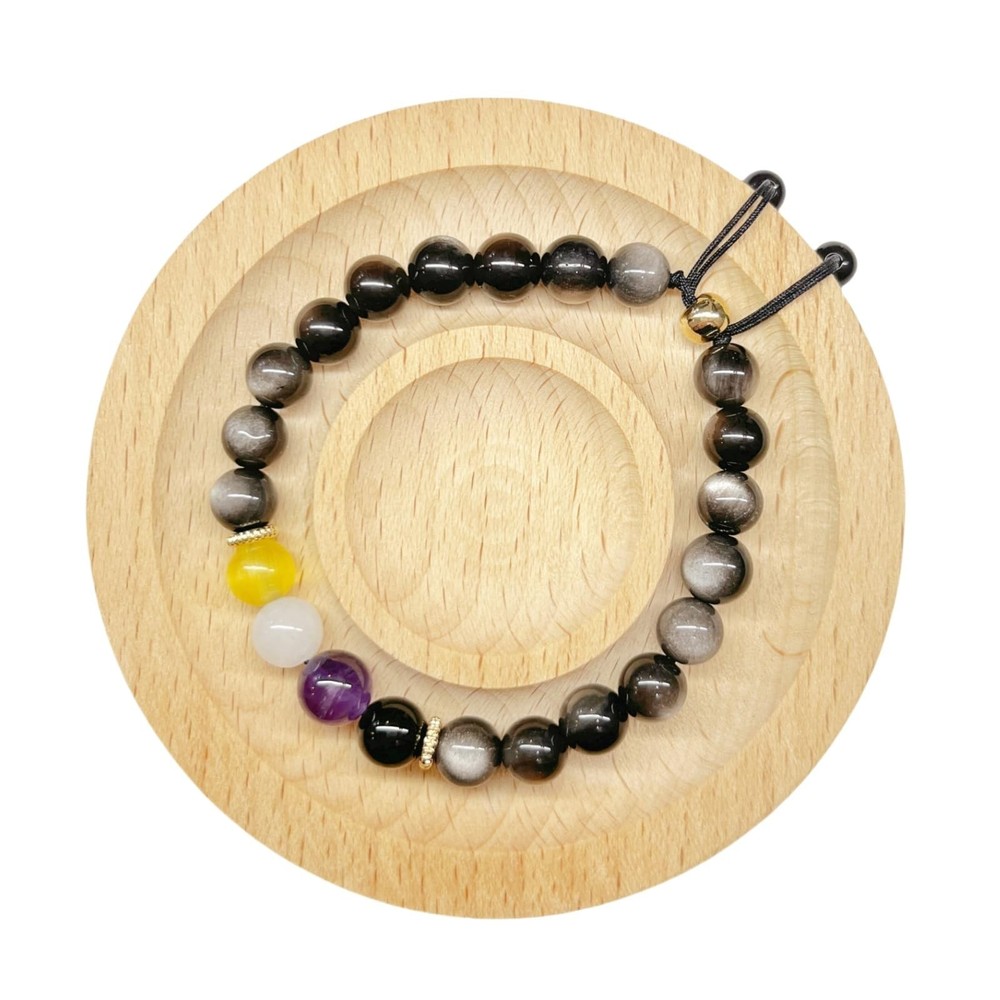 Pride Bracelets Black Nonbinary / Adjustable