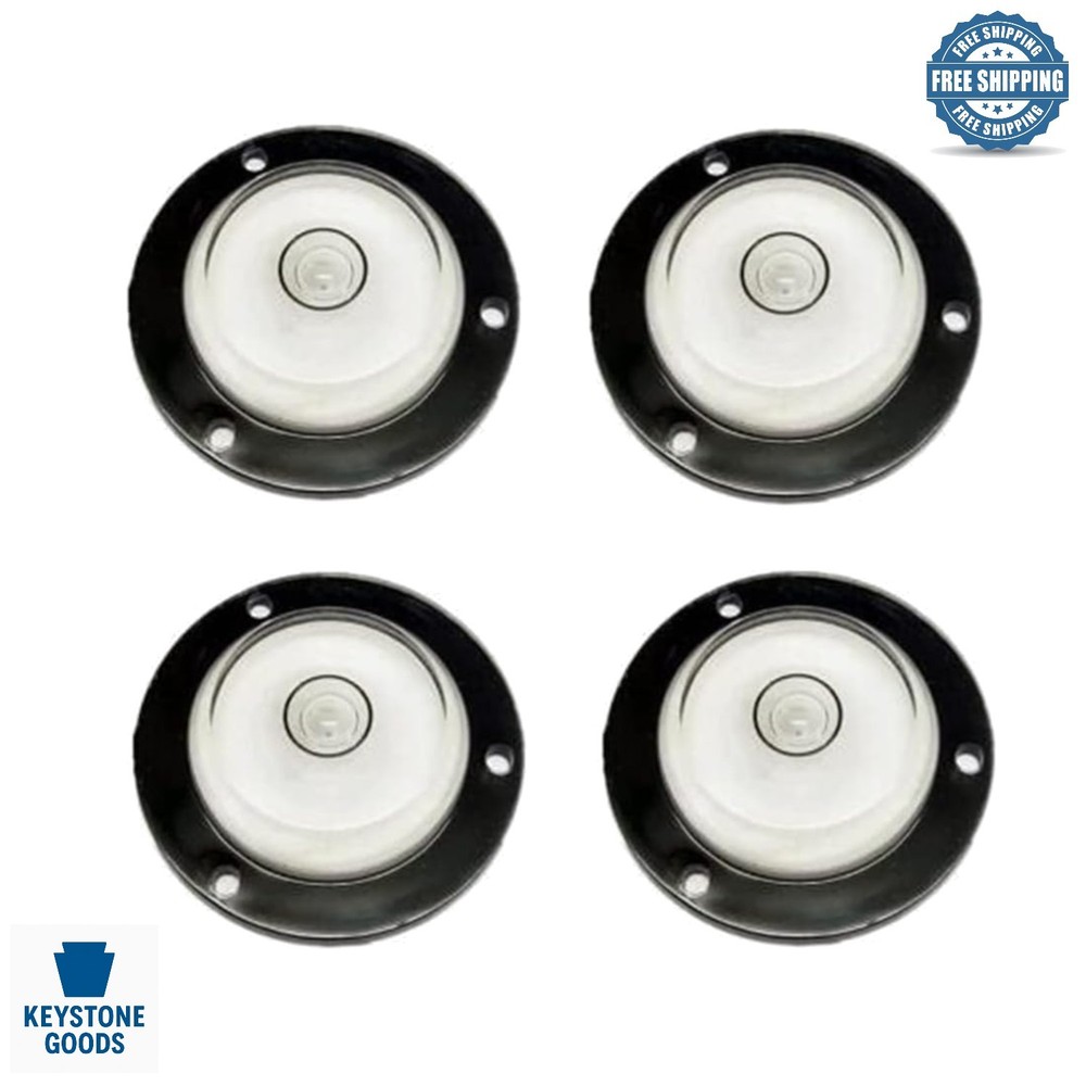 4-Pack Multi-Directional Circular Spirit Bubble Levels for Precise Leveling