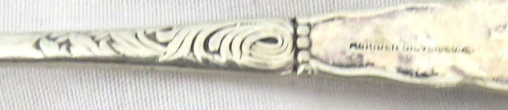 Meriden Silverplate 6” Cake Fork Girl with Doll