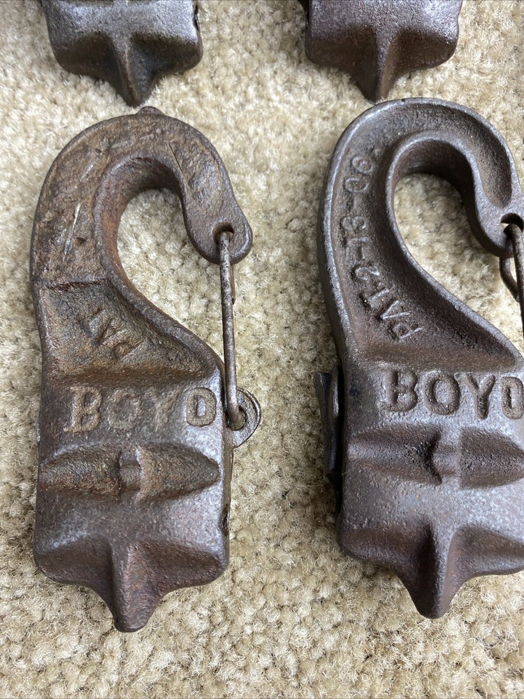 Vintage Cast Industrial/Farm Track Hooks