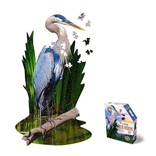 Madd Capp Blue Heron 300 Piece Shaped Puzzle