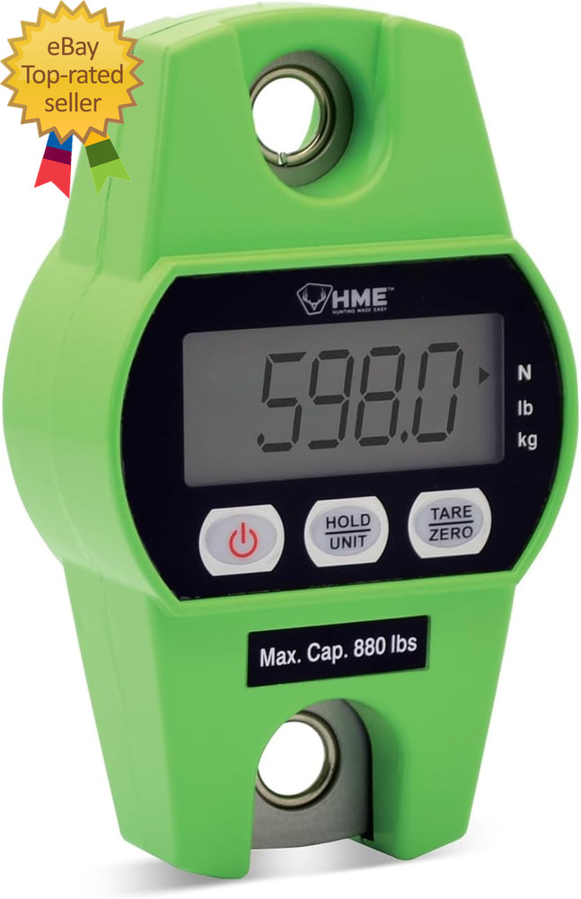 Durable Versatile Hunting Digital Hanging Scale W/Tare Function 400 Kg/880