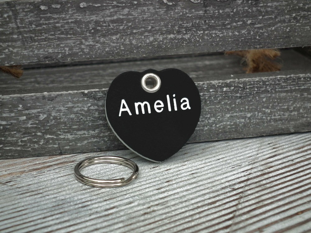 Pet ID Tags Custom Engraved Plastic Dog/Cat Lightweight Quiet Identification