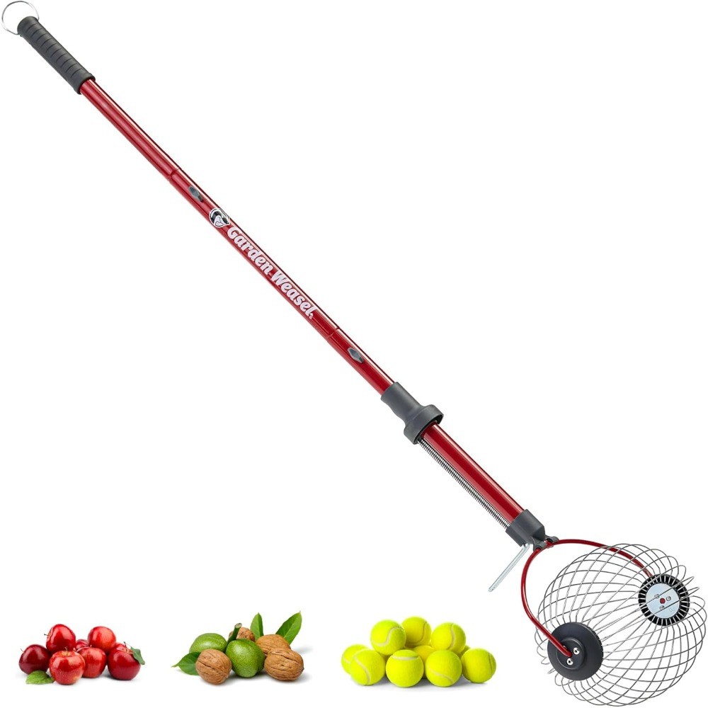 Small Nut Gatherer Roller, Steel Cage Yard Picker Tool