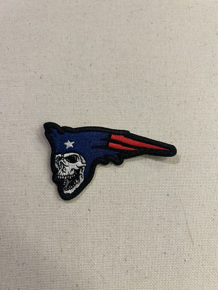New England Patriots Skull Patch