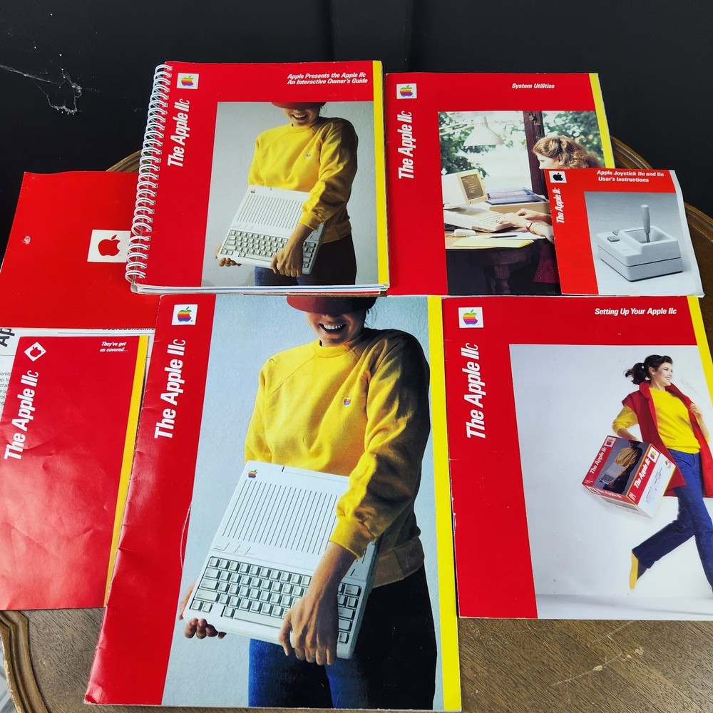 Apple IIc Computer Manual Lot Original Guides System Utilities Joystick Setup