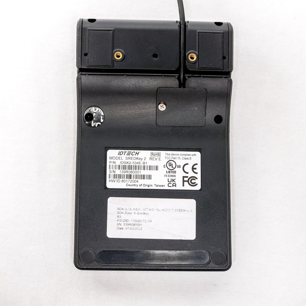 IDTech SREDKey 2 Magstripe Credit Card Swipe Reader - Working