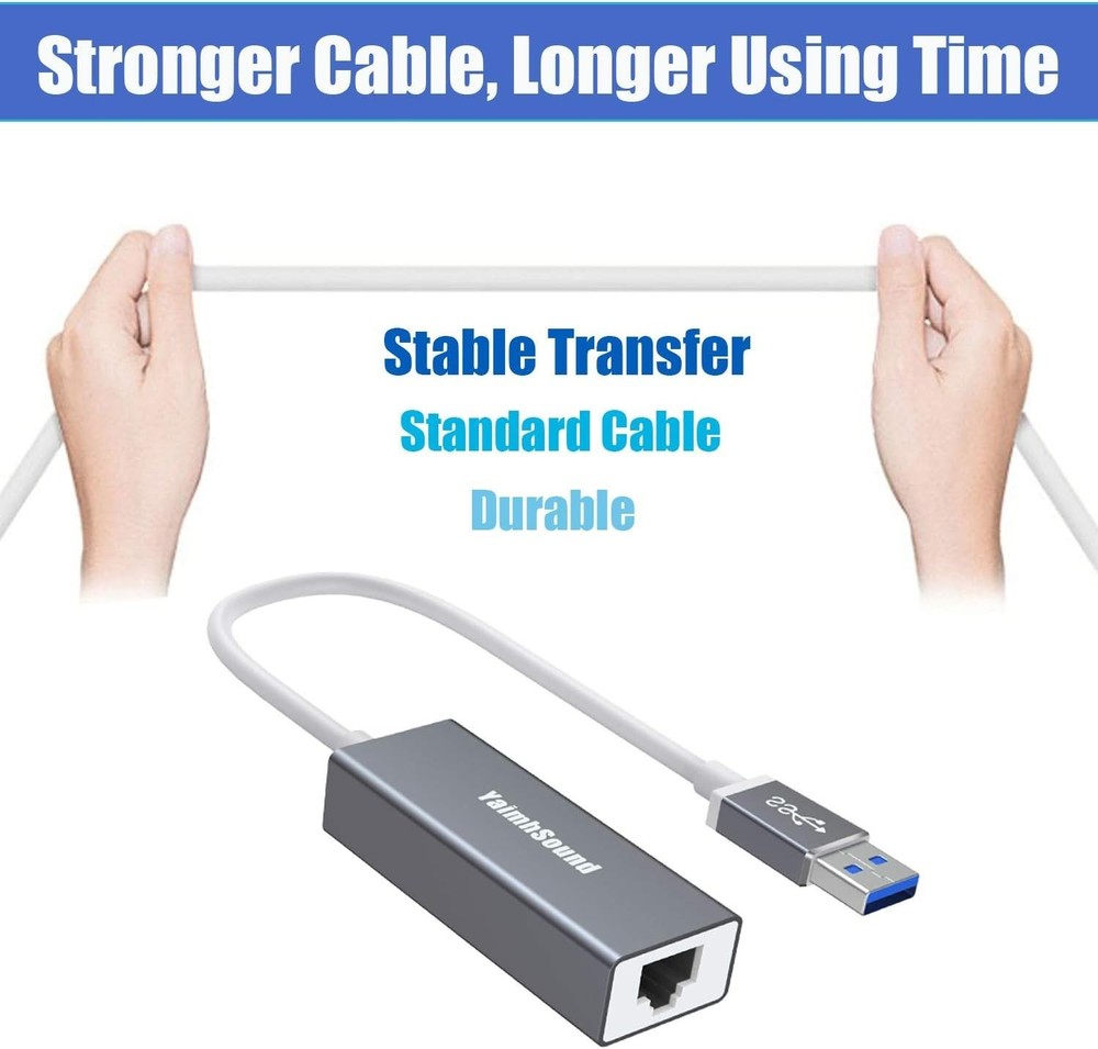 Gigabit USB Ethernet Adapter for Fast, Stable Wired Network