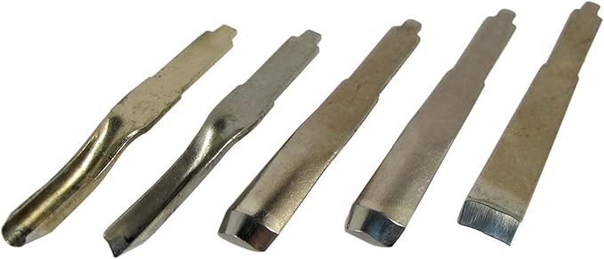 Sona Enterprise 5pc Carving Chisel Set for Hammer Chuck - 9740WC5