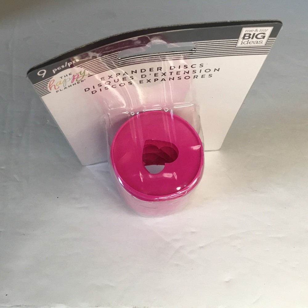 Happy Planner Discs 1.75" 9/Pkg-Pink Heart NOS